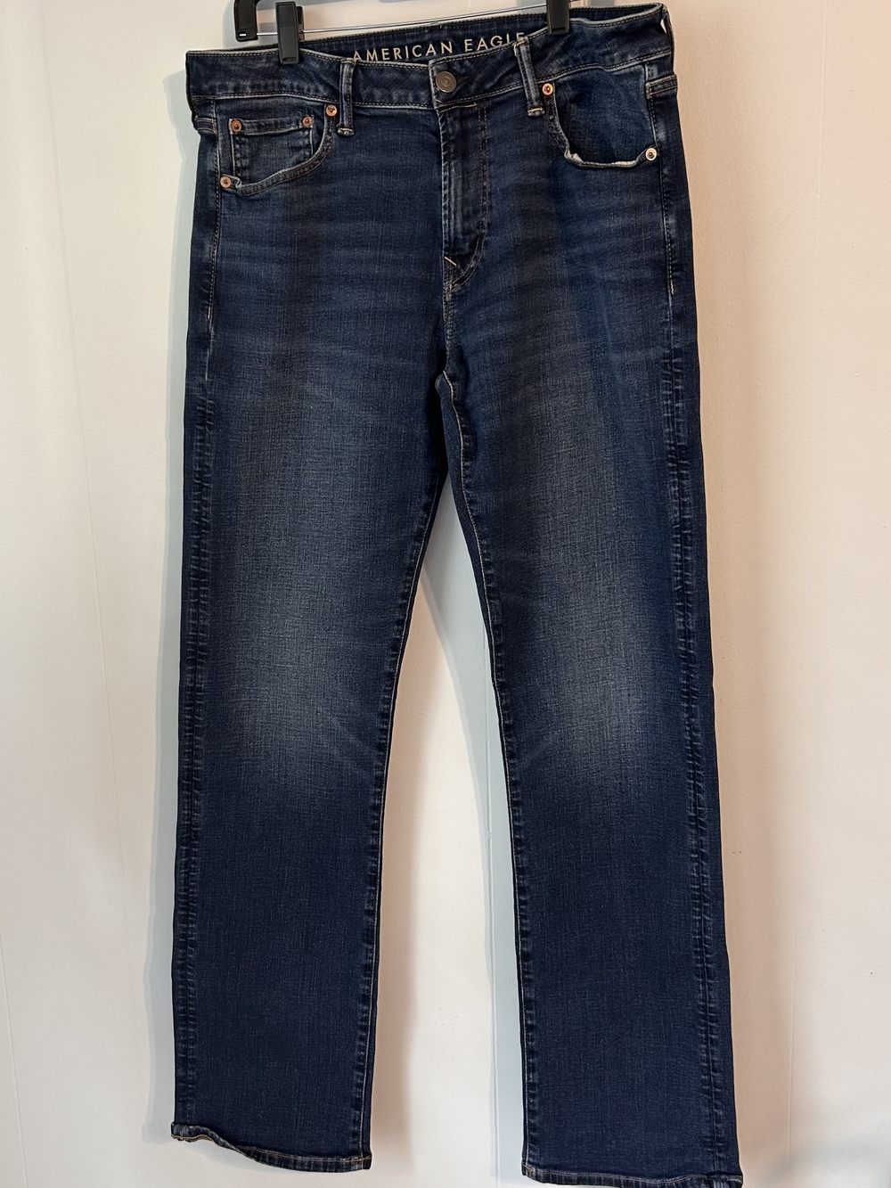 American Eagle Outfitters Airflex Men’s Dark Blue Bootcut Jeans 34 X 36 (0024)